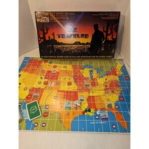 1980 US Traveler Vintage Board Game Learning Education Race Across the USA Rare